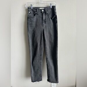 Madewell The Curvy Perfect Vintage Straight Jean in Lunar Wash - size 24